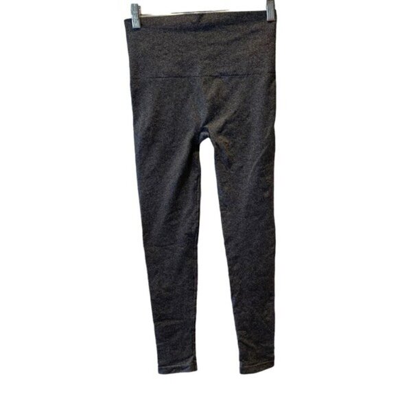 Spanx Look At Me Now Seamless Leggings Heather Charcoal Gray size Medium - Picture 3 of 9